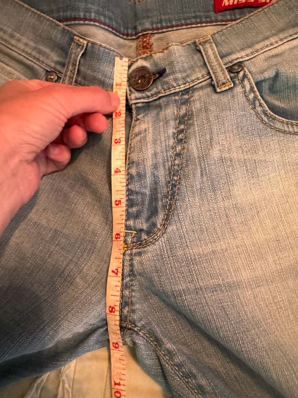 Miss Sixty Vintage Y2K Low Rise Bootcut Light Wash Jeans Size 29 - Picture 8 of 8
